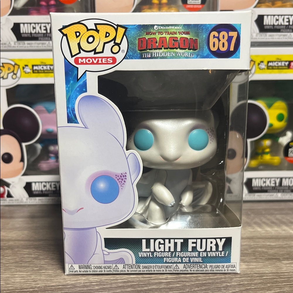 Funko Light Fury Silver and White Figure